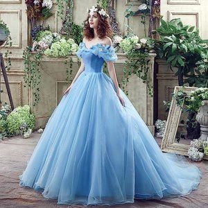 Pre - owned Women's Lace up Ball Gown Long Quinceanera Dress with Pleated Straps